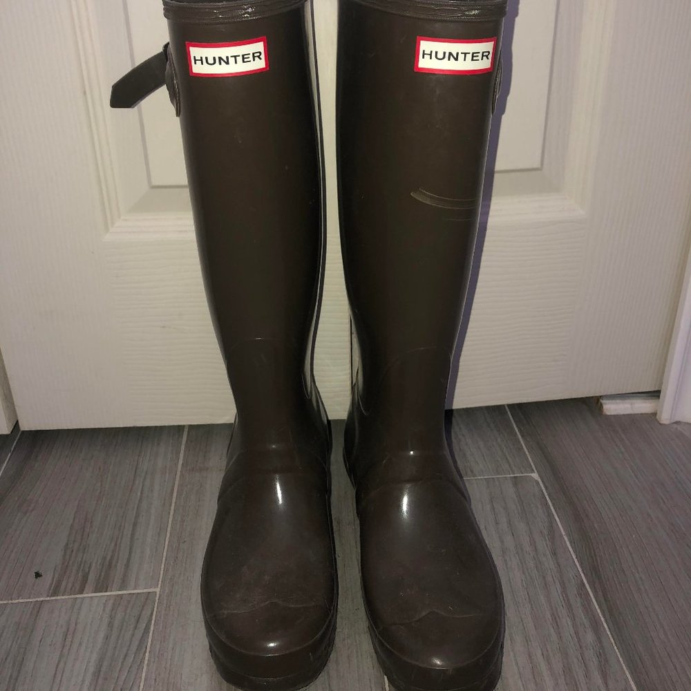 Women's Original Tall Rain Boots: Dark Olive